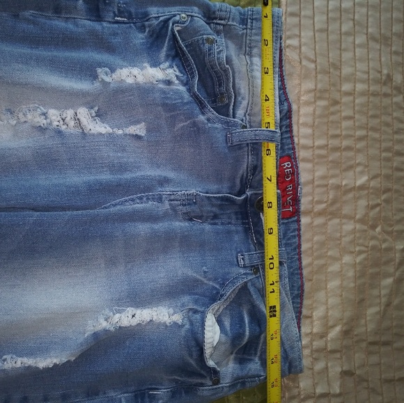Destructed. Ripped Jean Capris - Picture 6 of 7